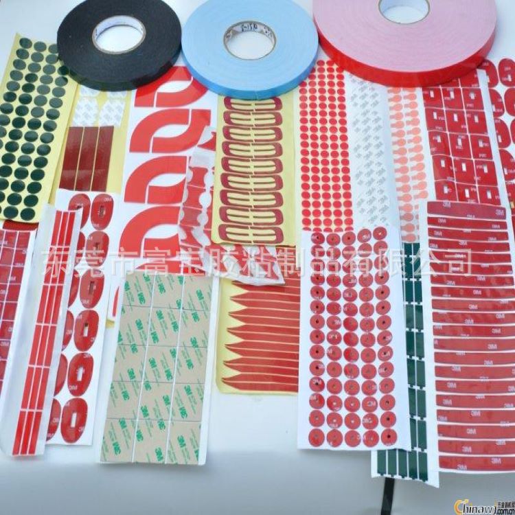 High viscous white blue red film PE foam Hook double sided tape waterproof sunscreen car sign PE sponge tape