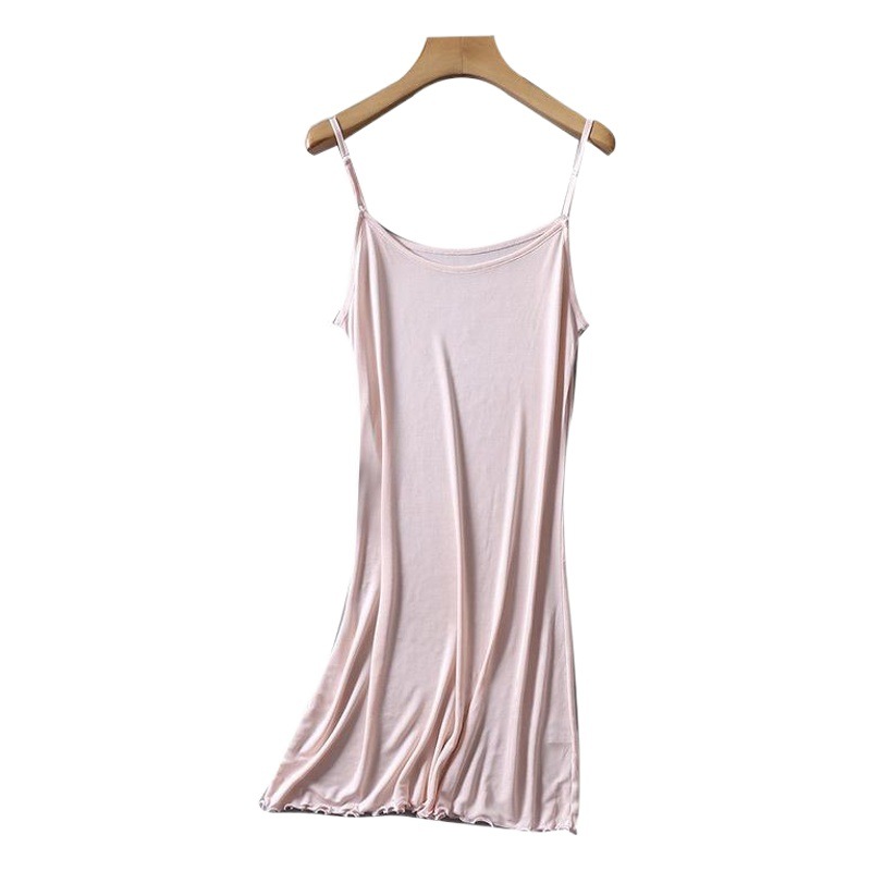 Yuyue Silk Slip Skirt Mulberry Silk Knitted Vest Petticoat Solid Color Slim Fit Sexy Bottoming Nightdress Long Skirt Wholesale