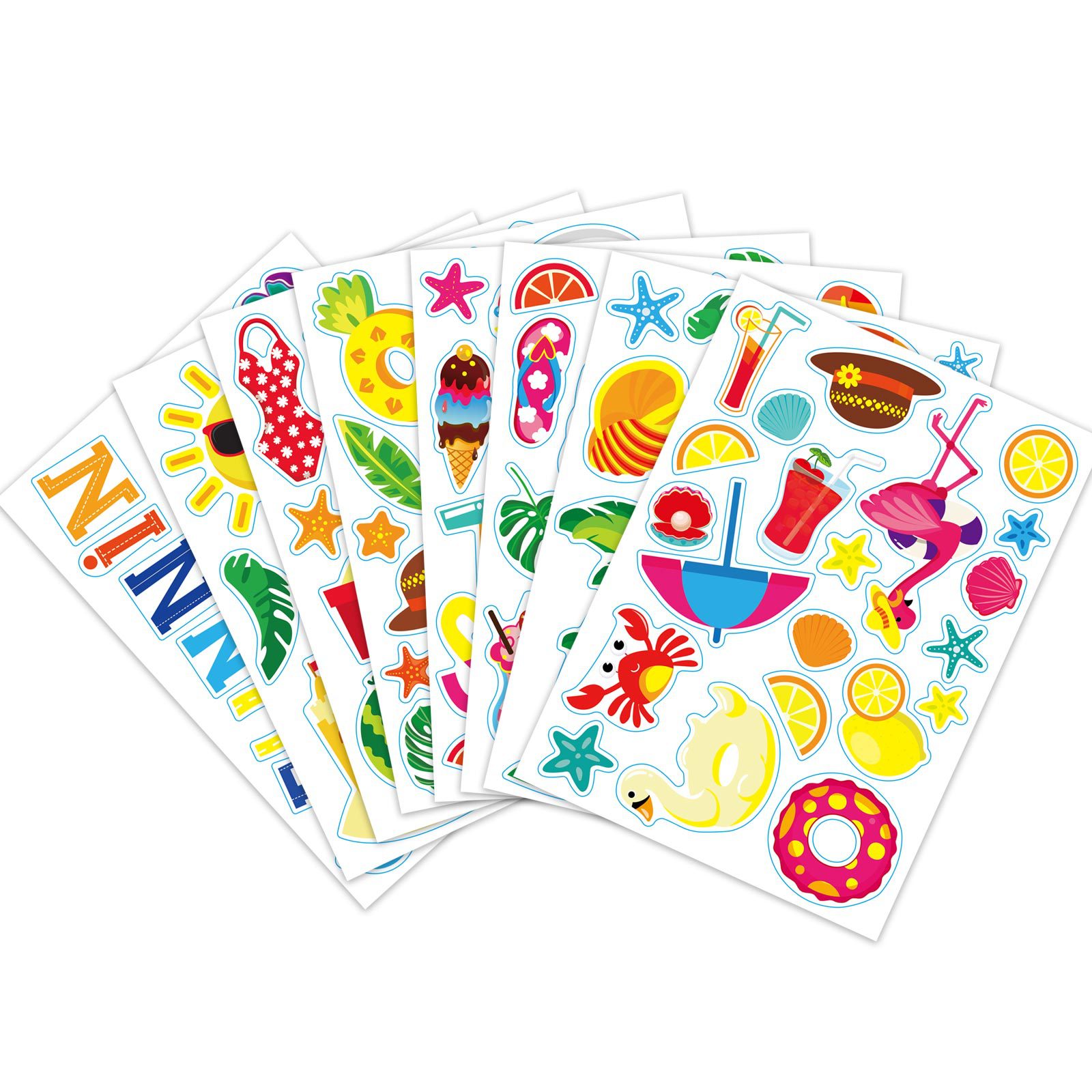 Picture of Supply Children Summer Stickers Hawaii Tropical Beach Label Decal