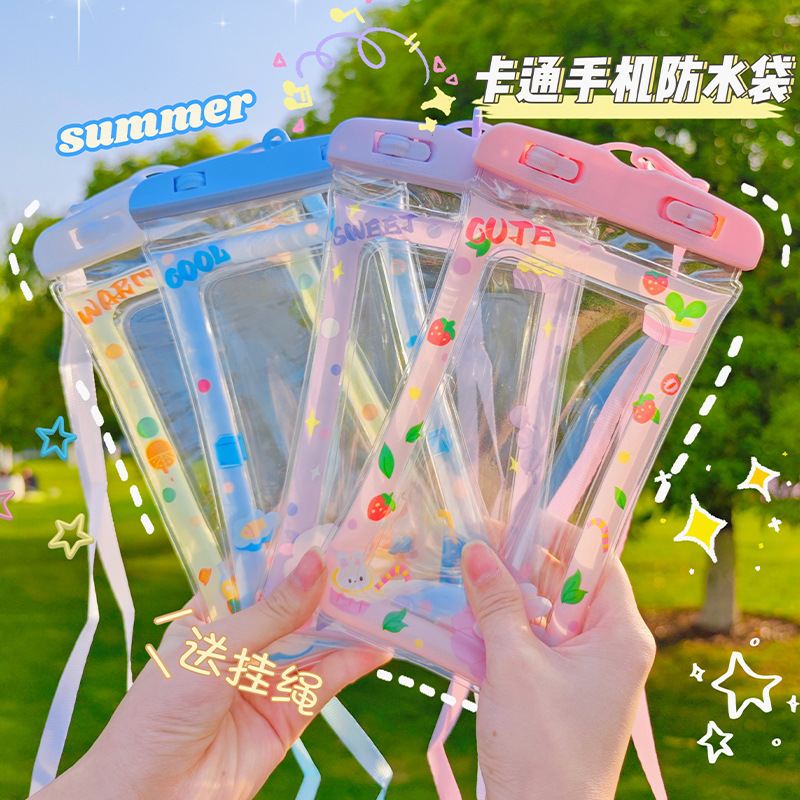 Mobile Phone Waterproof Bag, Mobile Phone Case, Touch Screen Mobile Phone Bag, Swimming Rafting Photo Diving Sealed Bag, Transparent Dust Bag