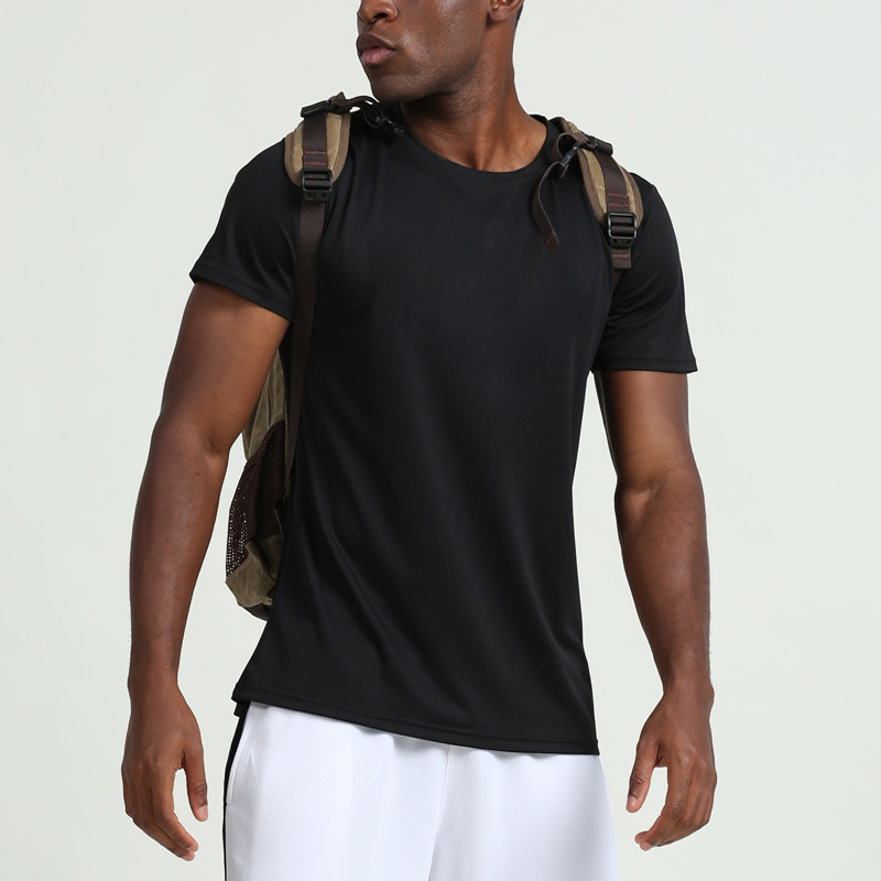 Picture of Summer Men's Short-Sleeved T-Shirt Running Fitness Sports Casual Quick-Drying Clothing Outdoor Basketball Sportswear