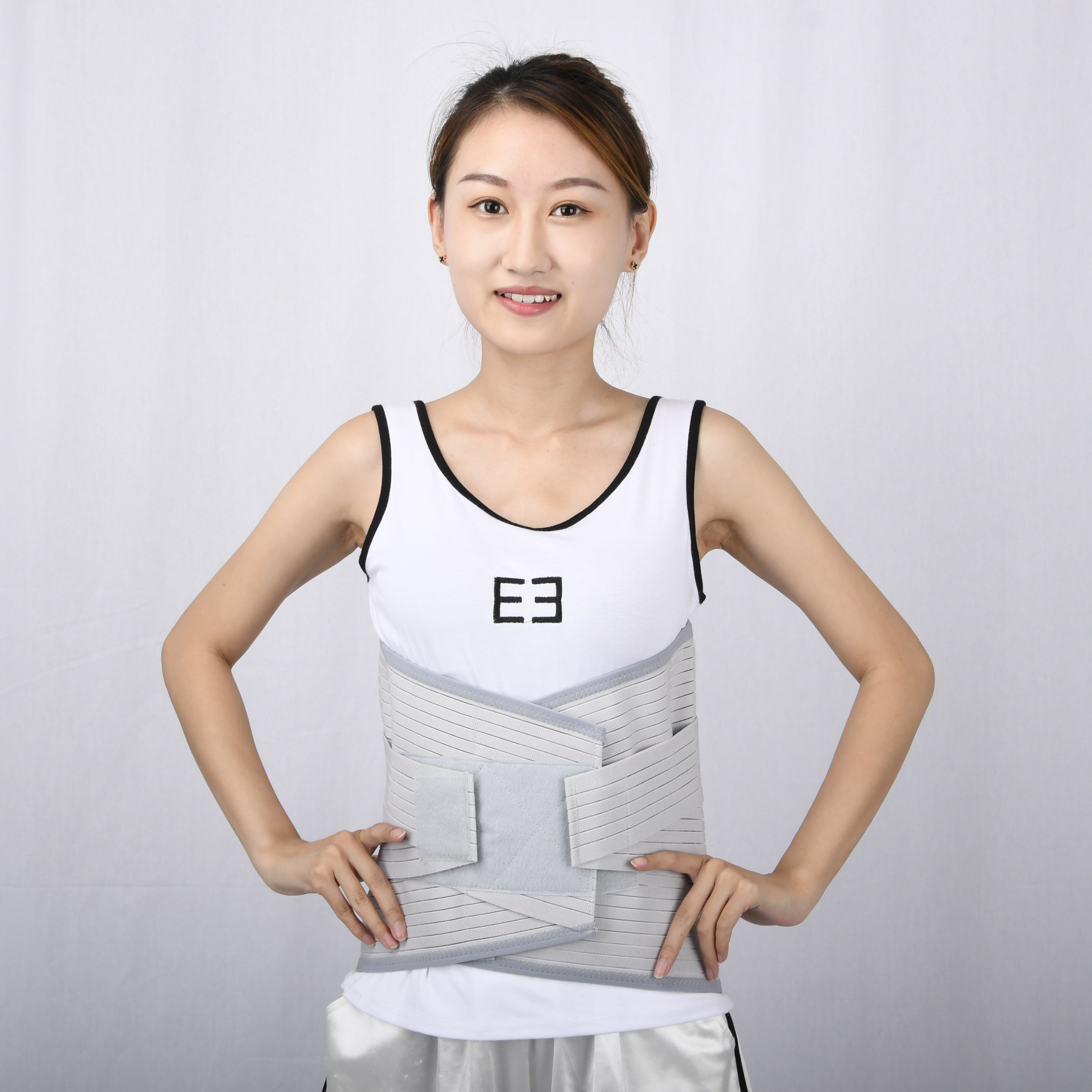 Picture of Heighten and widen protective belt lumbar fixation unisex waist circumference steel plate reinforced lumbar spondylosis lumbar spine