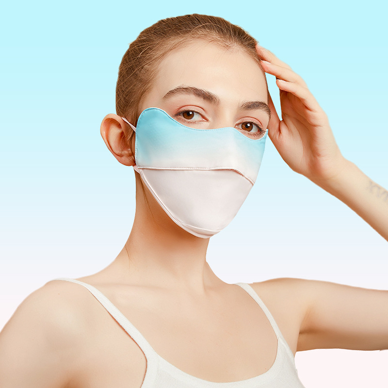 Picture of New 5D cartilage support three-dimensional sunscreen mask anti-ultraviolet breathable ice silk cool sense sunshade outdoor