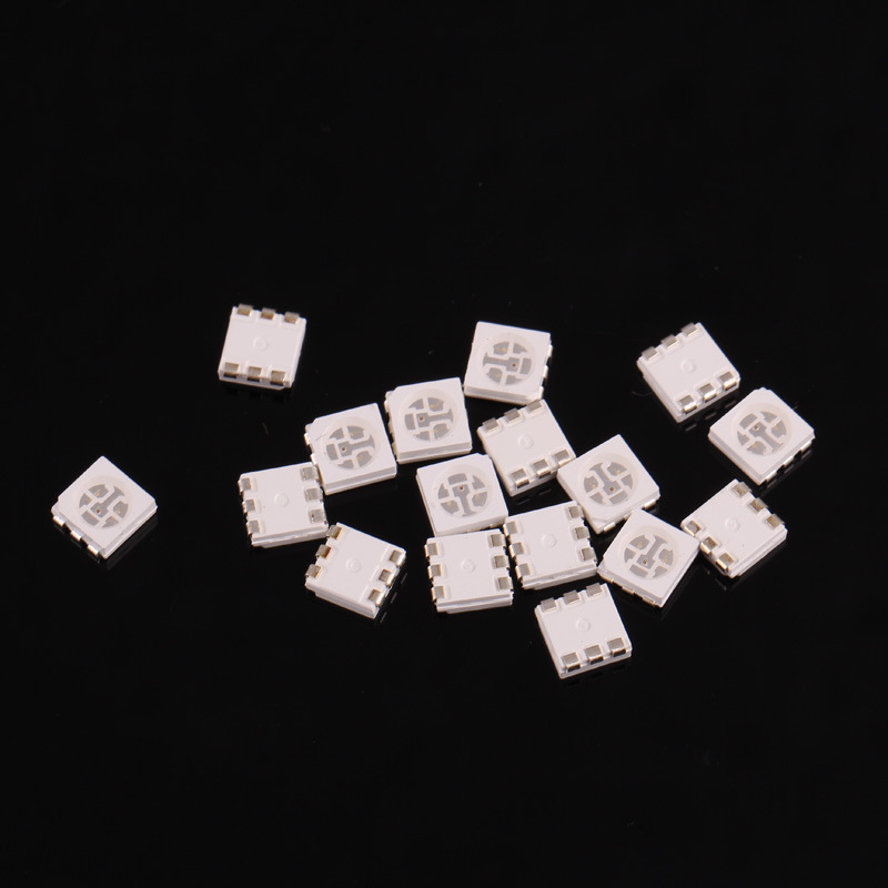 Picture of LED 0402 0603 0805 1206 SMD LED lamp beads highlight red, blue, green, white, yellow, purple