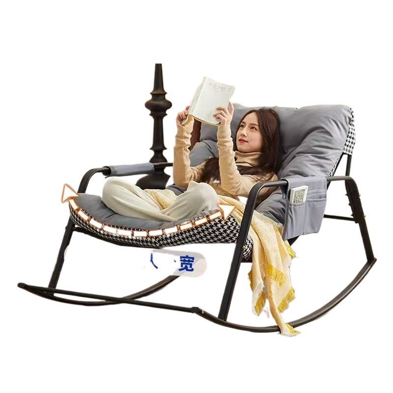 Picture of Rocking chair, recliner double balcony, living room lounge lounge chair, adult bedroom, lunch break, lazy sofa chair