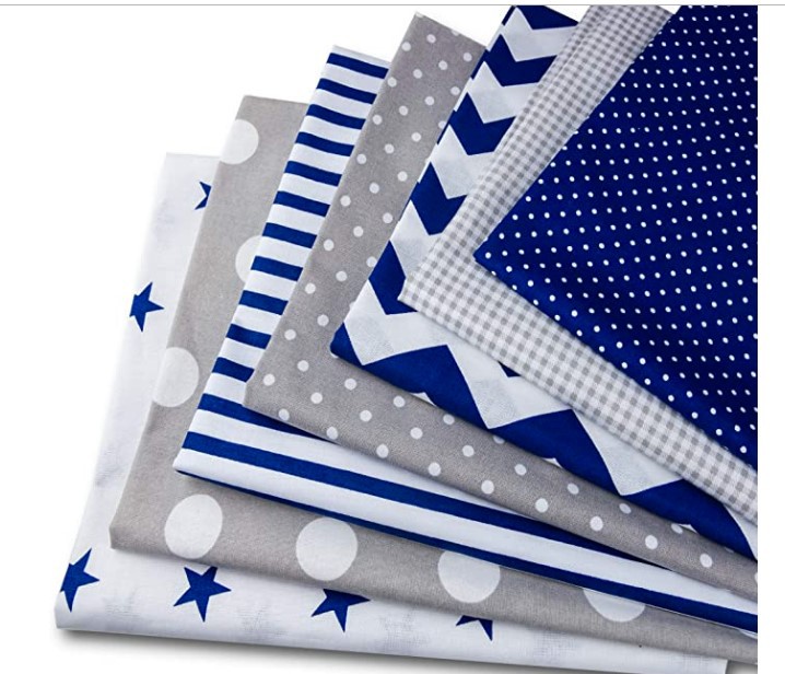 Picture of European Nordic handmade DIY patchwork twill fabric baby cotton printed cotton fabric group 25cm80cm
