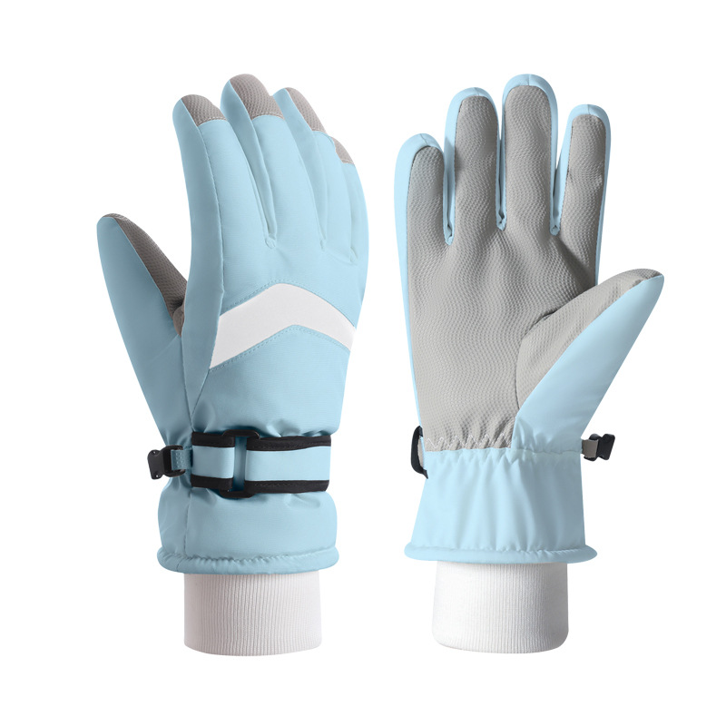 Picture of Adult Ski Gloves with Velvet Lining for Warmth, New Winter Cycling Outdoor Touch Screen Gloves for Men and Women, Factory Direct Sale