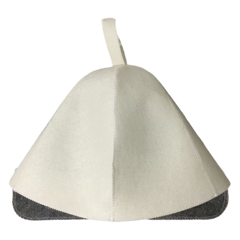 Felt Sauna Shower Cap Thickeneded Felt Cushion Two-Piece Set Manufacturer Spot Wholesale Plus Logo Felt Sauna Cap