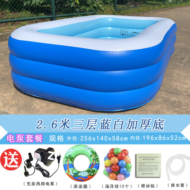 Picture of Inflatable Swimming Pool for Children Thickened Household Extra Large Baby Baby Adult Bath Pool Foldable
