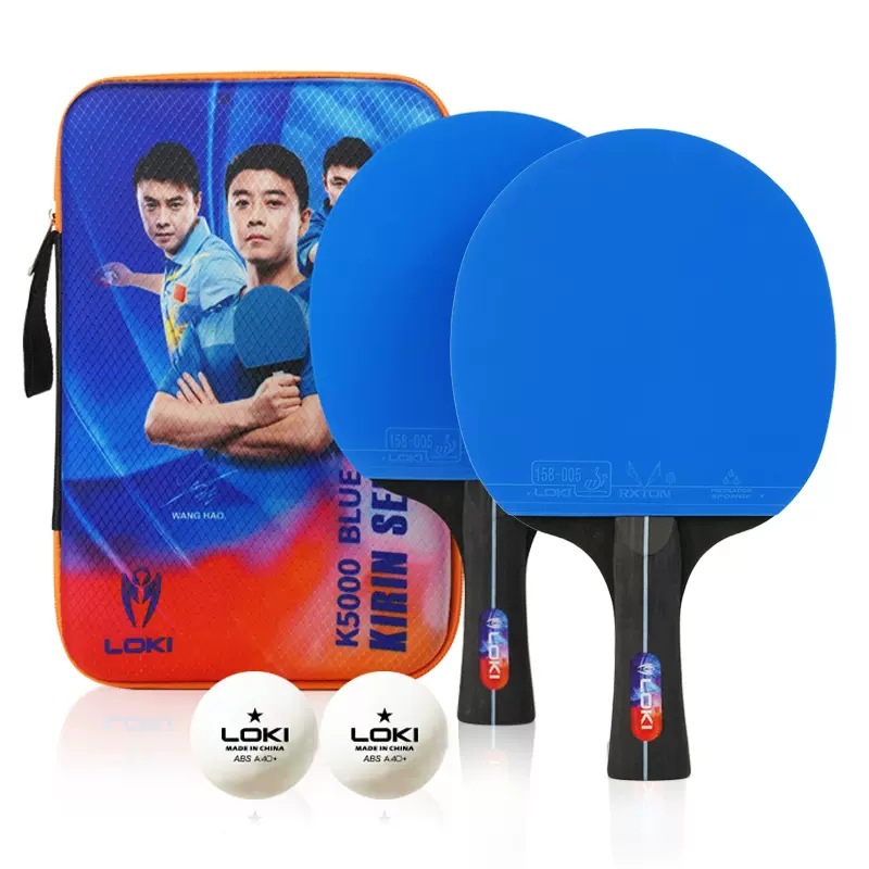 LOKI Raytheon K5000 Table Tennis Bats for Beginners Entertainment Students Examination Table Tennis Bats 2 Pack