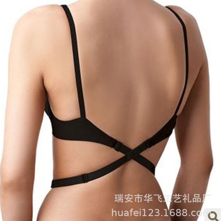 low back bra strap deep V-neck halter/bra back strap/cross strap extension strap