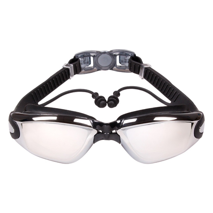 Swimming Goggles Wholesale Waterproof and Anti-Fog High-Definition Flat Myopia Adult Swimming Goggles Large Frame Swimming Supplies Swimming Goggles