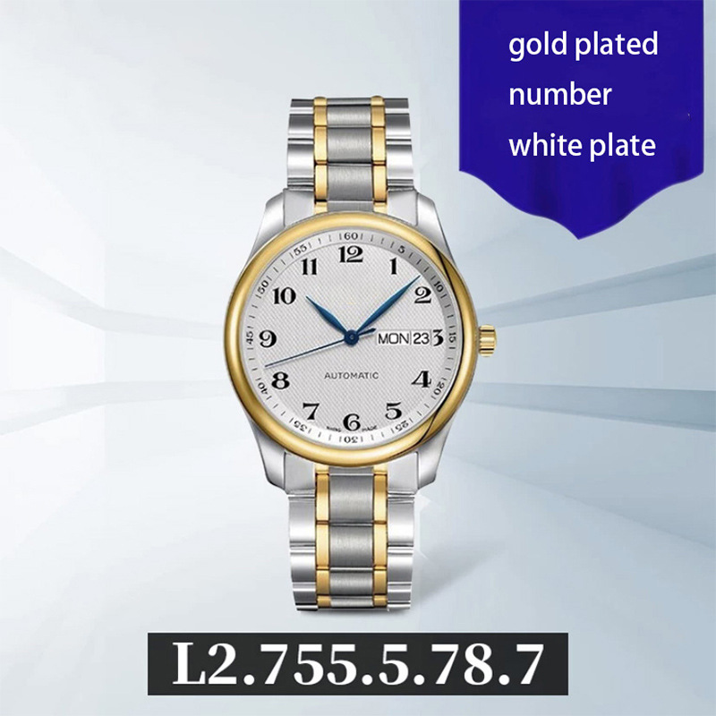 Picture of High-Quality Watch Famous Craftsman Classic Three-Hand Fashion Ultra-Thin Steel Band Fully Automatic Mechanical Watch Men's Danaleno Watch