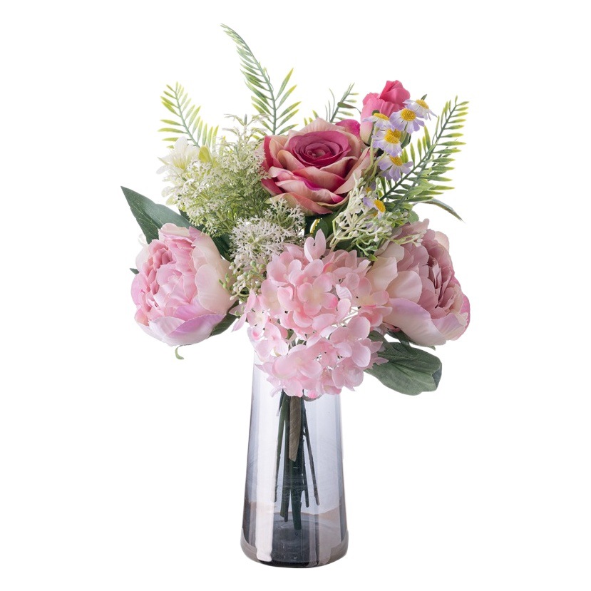 Audrey Rose hydrangea wall decoration artificial flower factory home decoration flower bouquet CF01332