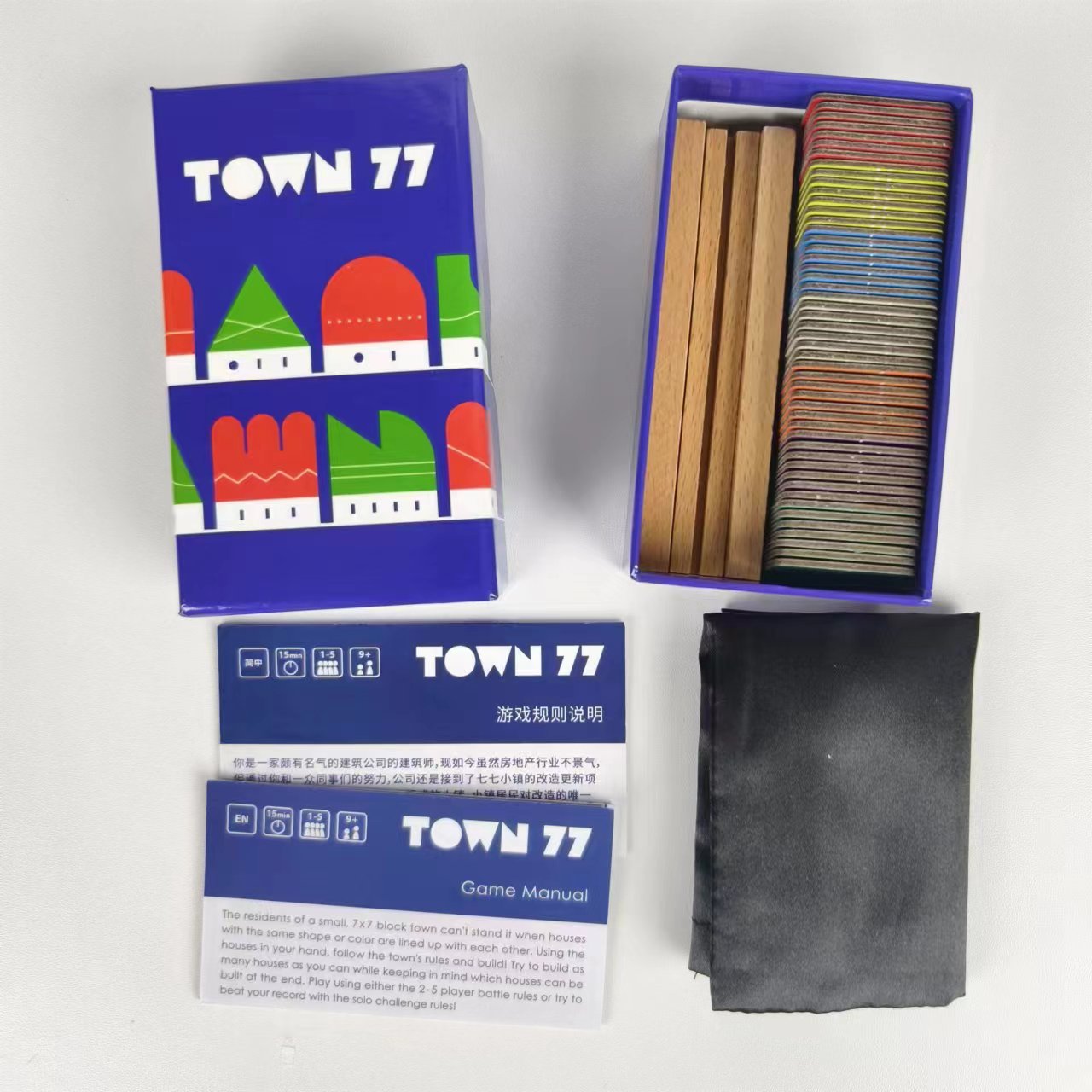 Picture of Town 77 Town 77 Chinese-English Bilingual Board Games Poker Multiplayer Party Fun Party Games