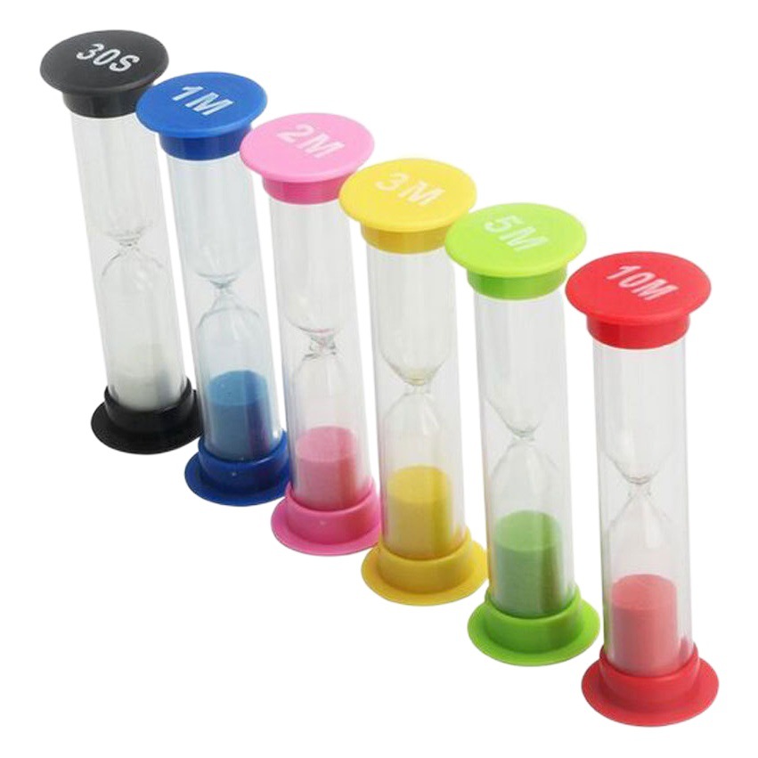 6-color hourglass suit cross-border mini hourglass 30 seconds 1 2 3 5 10 minutes timer children gift supply