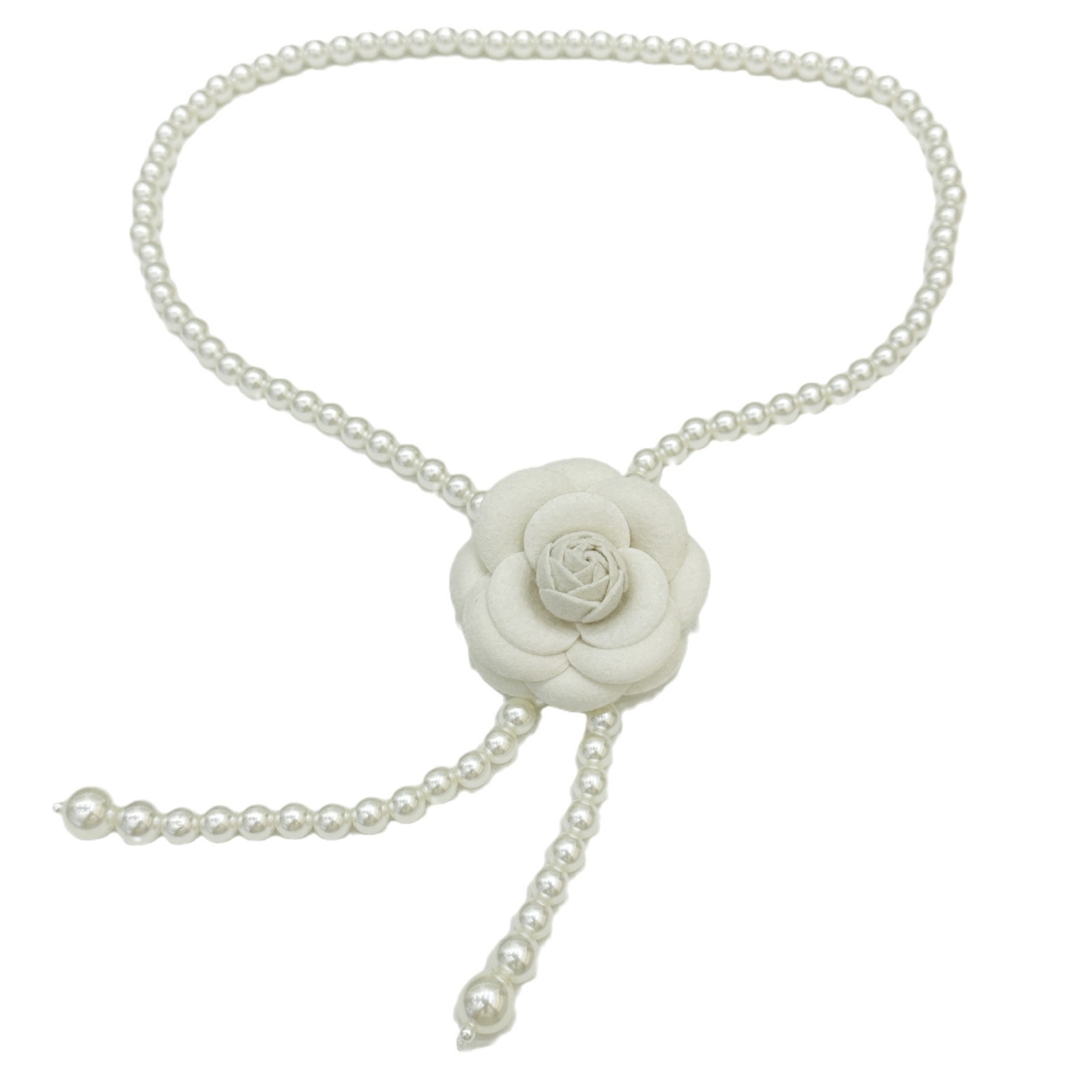 Picture of South Korea Elegant Camellia Pearl Waist Chain Women's Gentle All-match dress Belt High-grade Body Chain