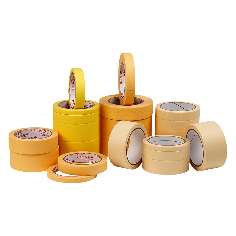 High-Temperature Single-Sided Masking Tape for Auto Repair Spray Painting, Color Separation, Marking, Non-Permeable, Traceless, No Residue Adhesive Tape, High Viscosity