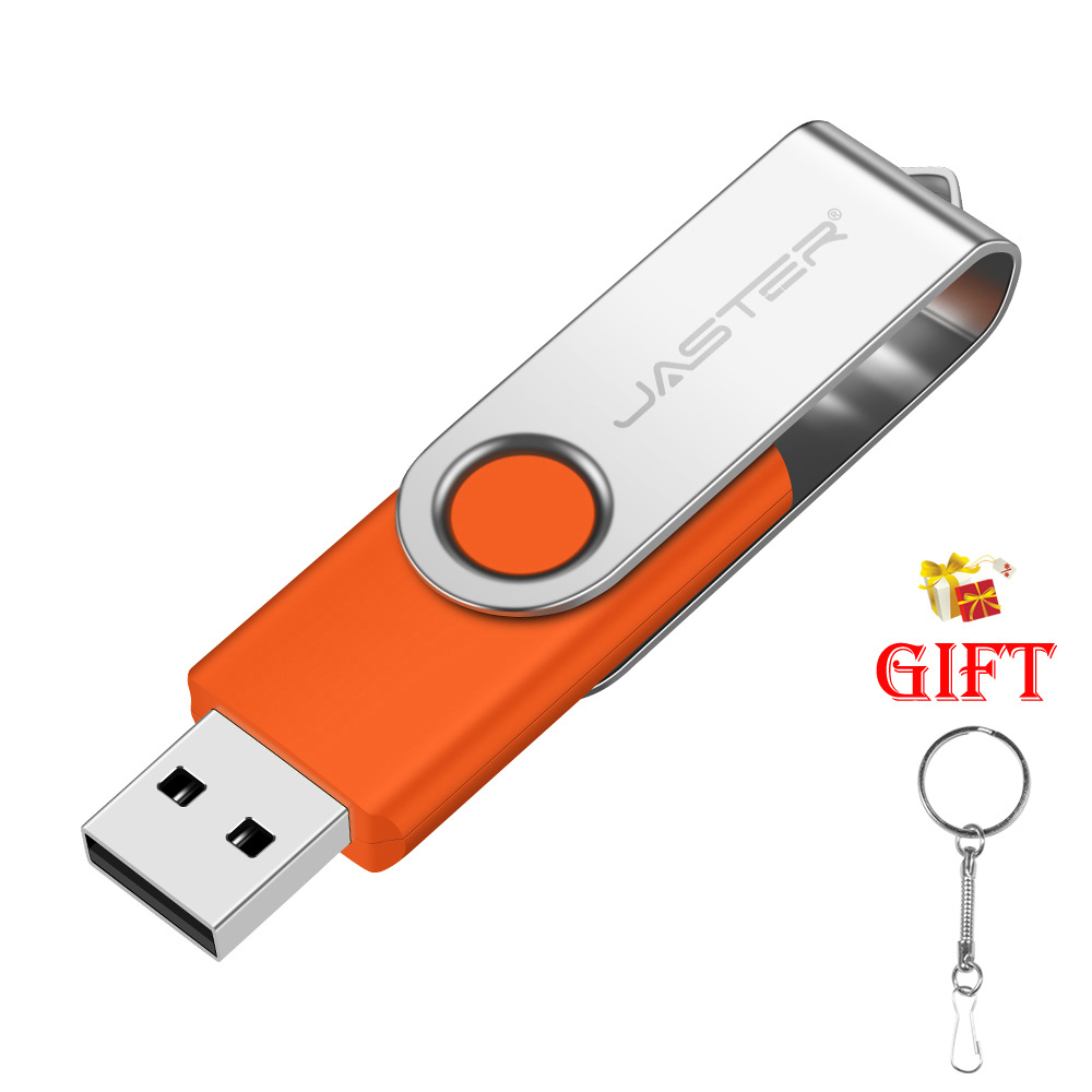 Picture of Large capacity U disk wholesale lettering USB 8g16g rotating metal U disk LOGO engraving gift U disk 32g