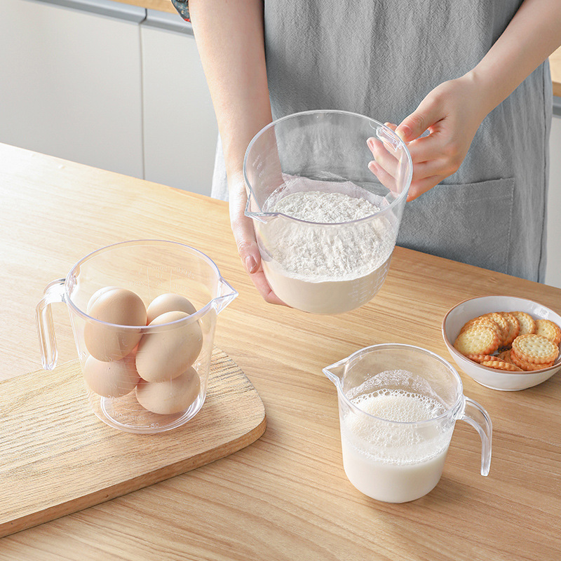 Measuring Cup with Scale Plastic Cup High Temperature Resistant Small Measuring Cup Measuring Spoon Milk Tea Shop Special Baking Tool Household