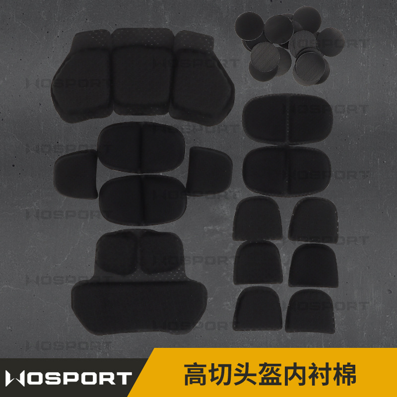 WOSPORT high-cut helmet lining cotton thick and thin lining cotton tactical helmet protective pad