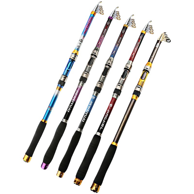 Carbon sea pole throwing rod 2.1 meters 3.6 long-distance rod fishing gear metal fishing rod 5 layers of cloth cross-border spot sea pole 2.4 meters