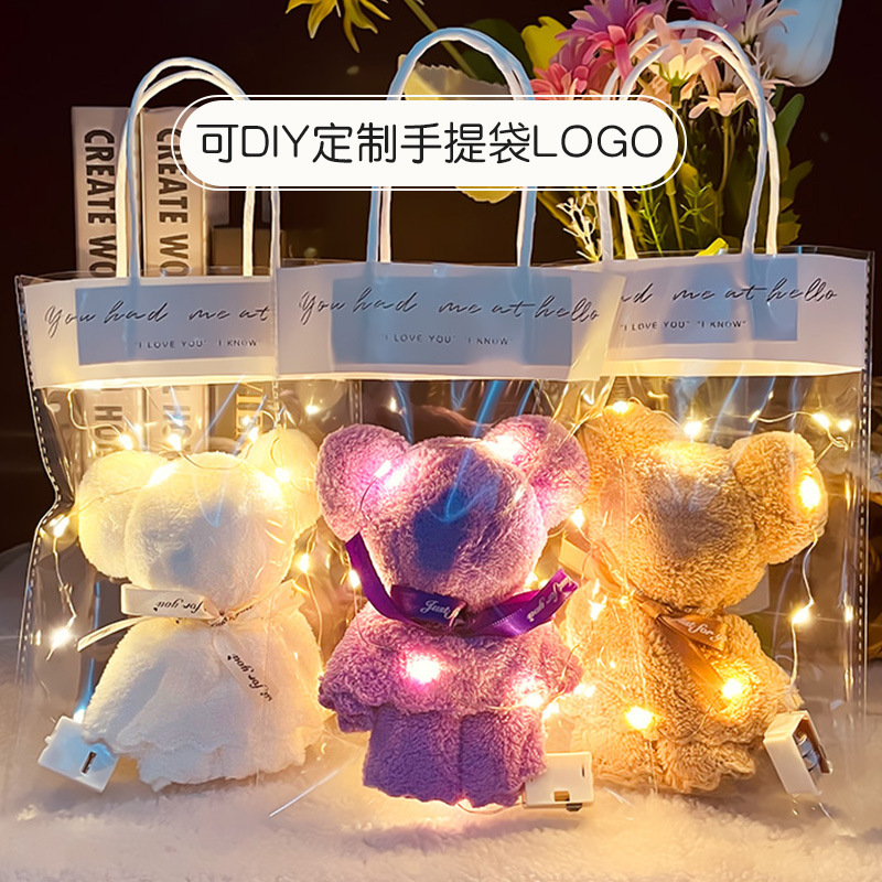 Picture of Coral fleece creative towel bear companion gift wedding birthday holiday business graduation gift wholesale