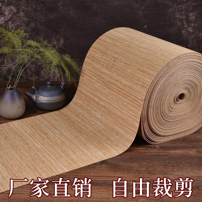 Bamboo tea mat can be cut bamboo mat bamboo mat cup mat tea curtain table flag decorative wall bamboo tea mat source factory wholesale