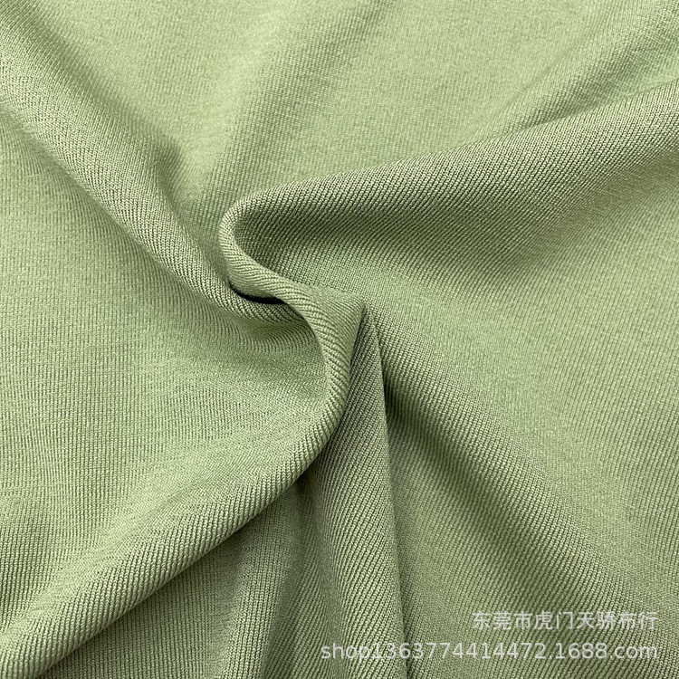 Spot supply knitted 1*1 rib 320g polyester fine needle rib spring and autumn sweater cardigan casual fabric