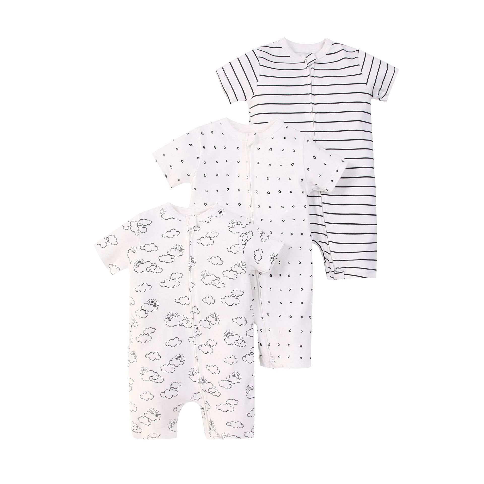 Picture of Foreign trade children's clothing summer baby jumpsuit short sleeve double zipper climbing clothing newborn baby gift box for cross-border