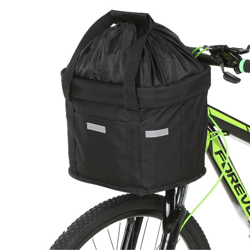 Folding Bike Basket, Bicycle Basket, Aluminum Alloy Front Bag, Mountain Bike Accessories, Folding Bike Bag