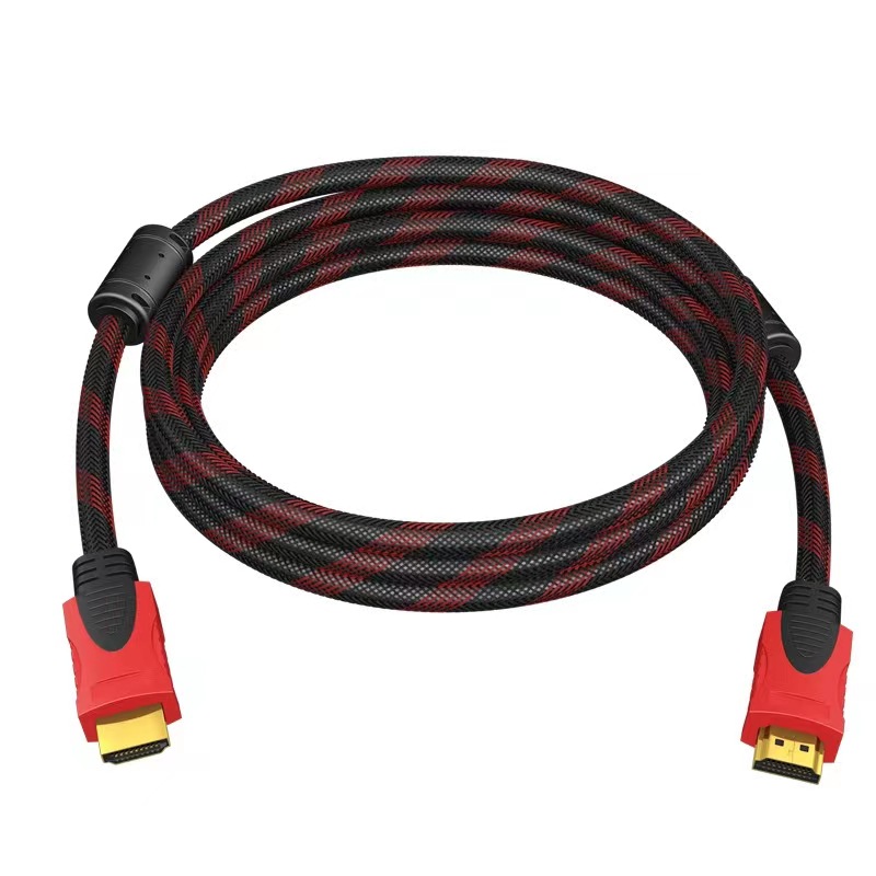 Picture of Factory in stock HDMI hd line 1.4 version red and black hdmi line neutral 1.5 meters 15 meters computer TV