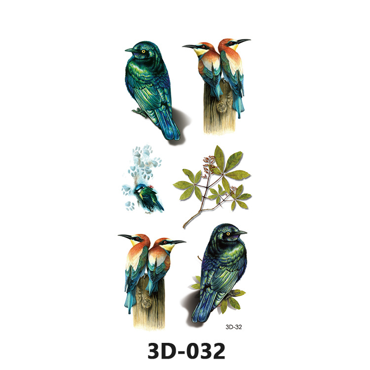 Picture of Spot Wholesale 3D Butterfly Waterproof Sweat Female Stereo Artificial Creative Temporary Stickers European and American Cross-Border Butterfly Tattoo Stickers