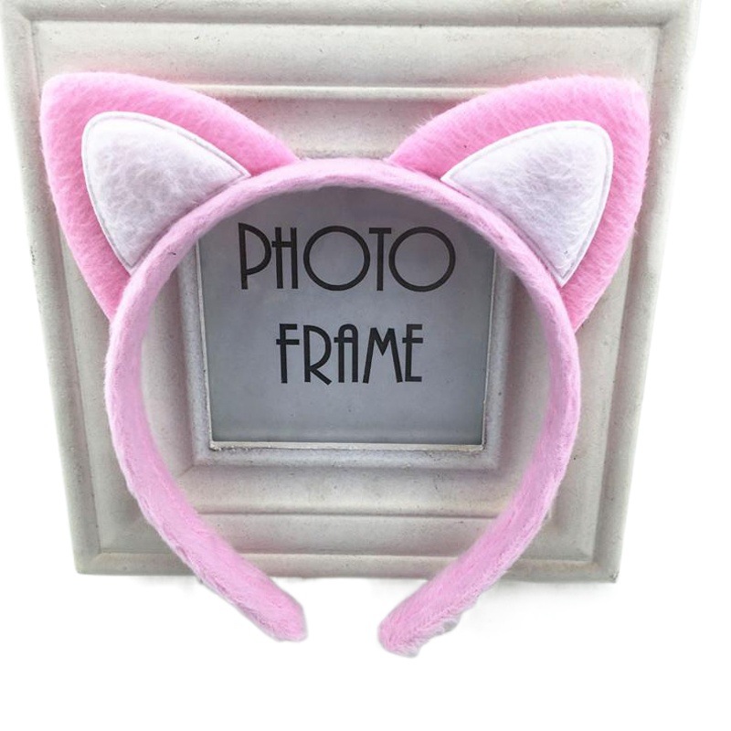Korean Style Hair Clips Super Cute Cat Ear Hair Band Headwear Sweet Cute Children Adult Hair Clips Hair Band Women Simple Hair Accessories