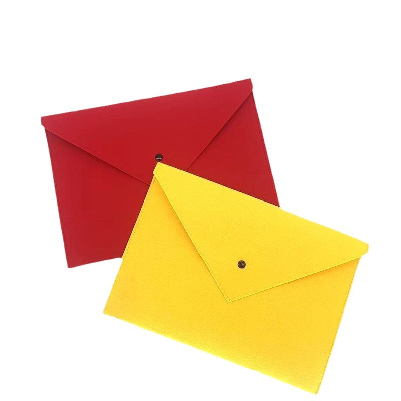 Picture of Felt Document Bag, Portable A4 Folder with Snap Button, Office Bag Storage, Customizable Logo, File Bag with Logo Printing
