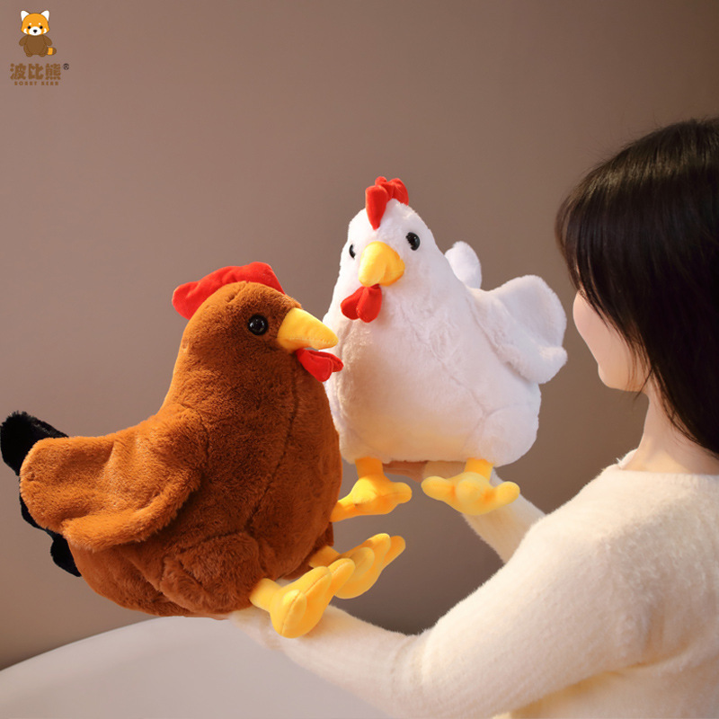 Picture of Simulation Creative Soft and Cute Skin-Friendly Two-Color Big Rooster Doll Plush Toy Doll Large Grabber Doll Cross-Border