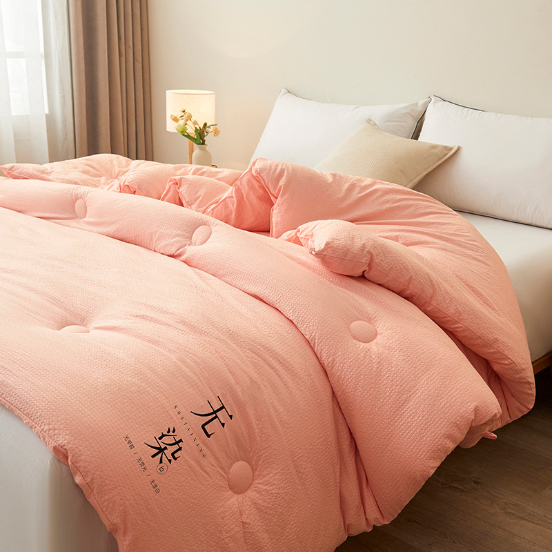 Picture of Cross-border mother and infant grade soybean fiber quilt thick quilt spring and autumn quilt winter quilt wholesale warm single quilt core quilt