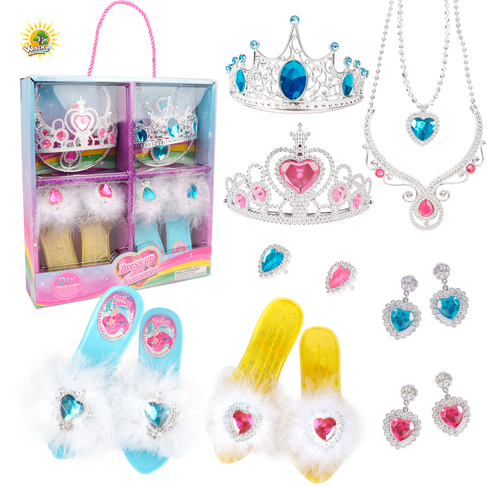 Weiqi Fairy Tales Children's Play House Cute Girls Exquisite Accessories Various DIY Princess Dress up Mobile Phone Toy Box