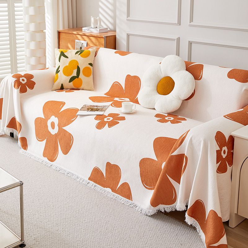 Picture of Sofa Cover Internet Popular Ins Sofa Cushion Cover Towel Anti-Cat Scratch Four Seasons Universal Sofa Cover Multi-Functional Non-Slip Cover Blanket