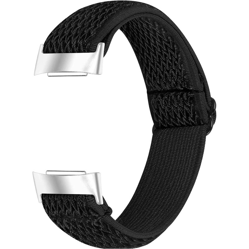 Suitable for fitbit charge5 National style strap adjustment Japanese buckle elastic woven watch strap wholesale