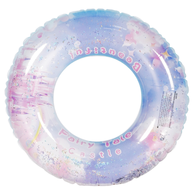 Picture of Factory hot-selling inflatable swimming ring swimming ring thickened adult floating ring letter Bai shell swimming ring
