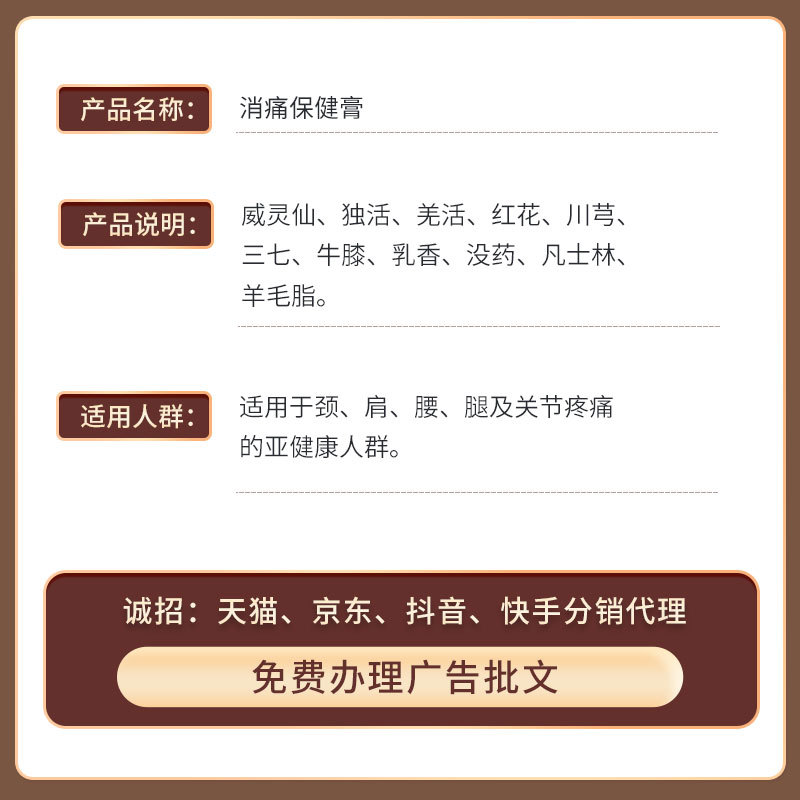 Picture of Anti-pain cream wholesale factory neck shoulder waist leg pain cream synovum menisci ointment Tiger bone penetration cream oem labeling
