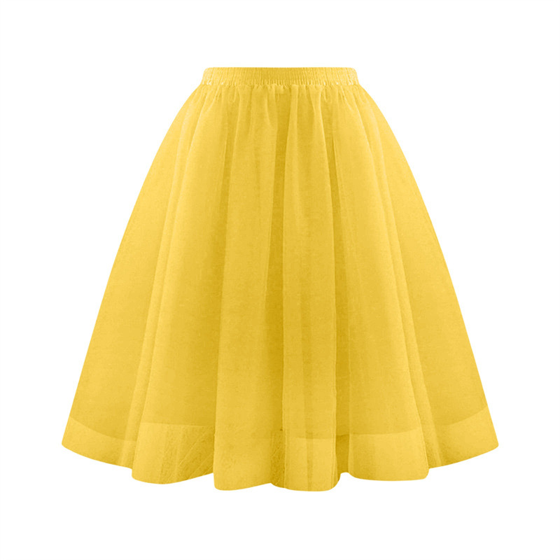 Picture of Amazon's New Skirt Women's Spring and Summer Trendy Fairy Style Large Size Mesh Tutu Skirt Large Size Slimming