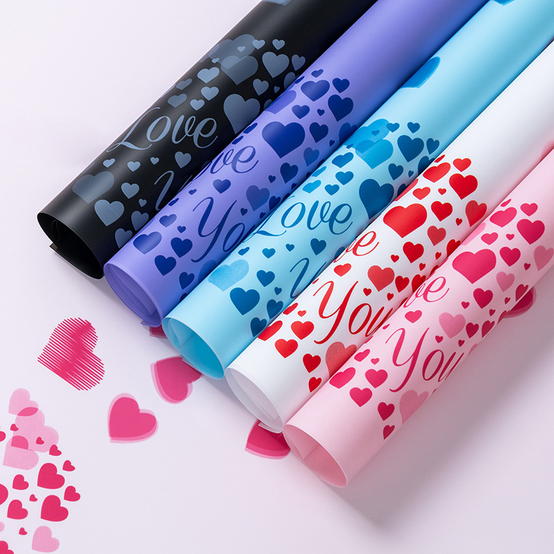 Foreign trade Amazon fog paper DIY flower wrapping paper floral material waterproof wrapping paper material wholesale
