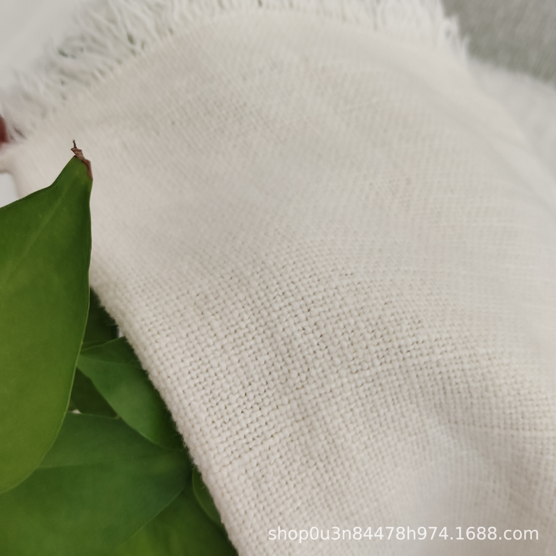 Pure Linen Heavy 500GSM Sofa Fabric This White Heavy Enzyme Washed Fabric Linen Roving Fabric