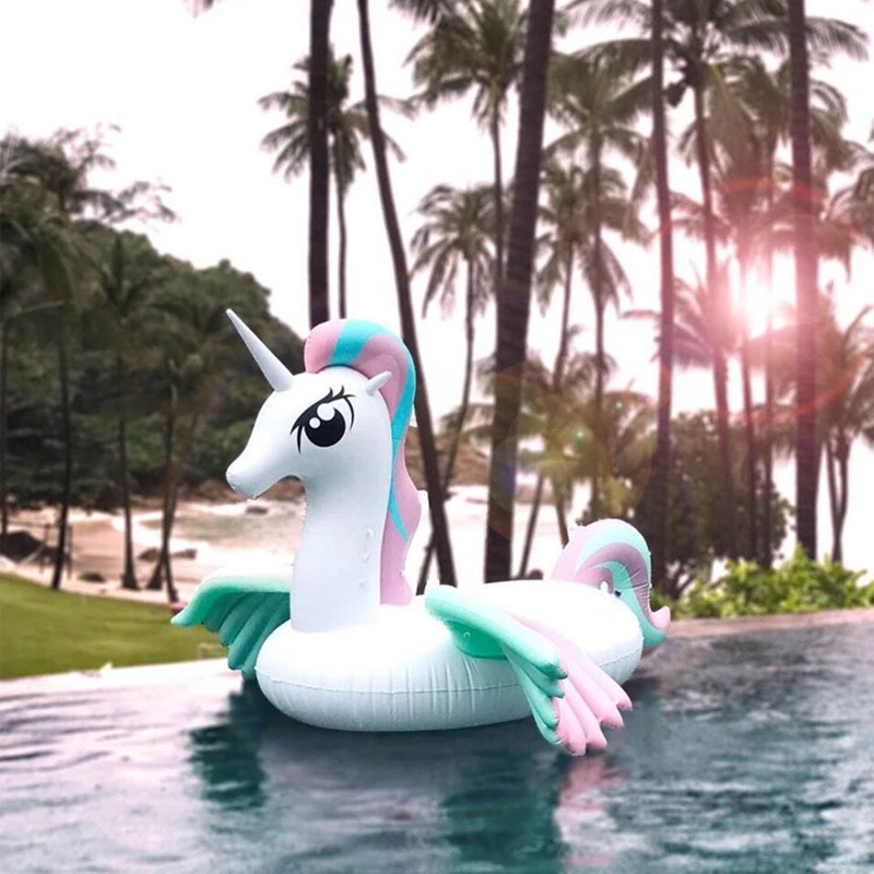 Water Inflatable Unicorn Heavenly Horse Mount Seat Water Floating Row Unicorn Horse Mount Floating Bed Hammock Water Recliner