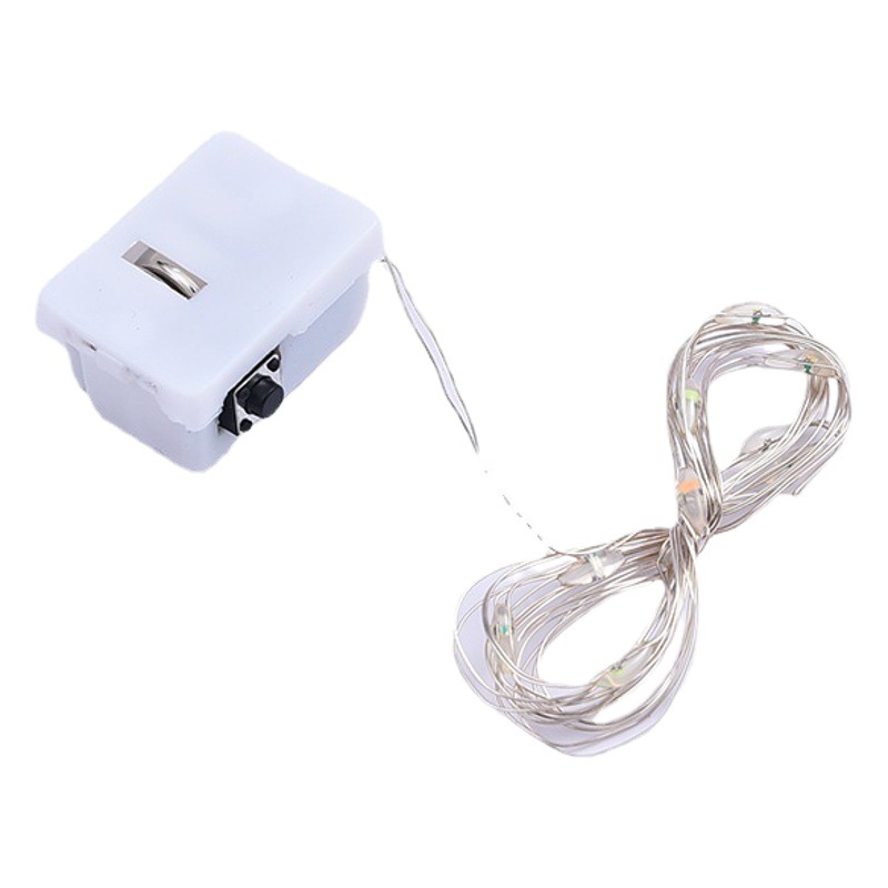 LED copper wire lamp warm color gift box decoration Christmas Children's Day gift 520 gift bag decoration multi-size small lamp
