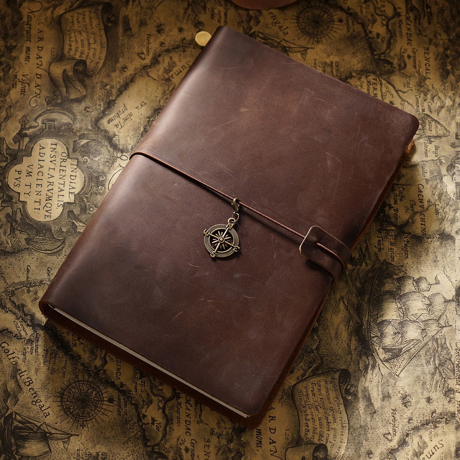 Picture of Travel Notebook Notebook Cowhide Genuine Leather Diary Retro Notepad Creative Record Tn Spot Wholesale