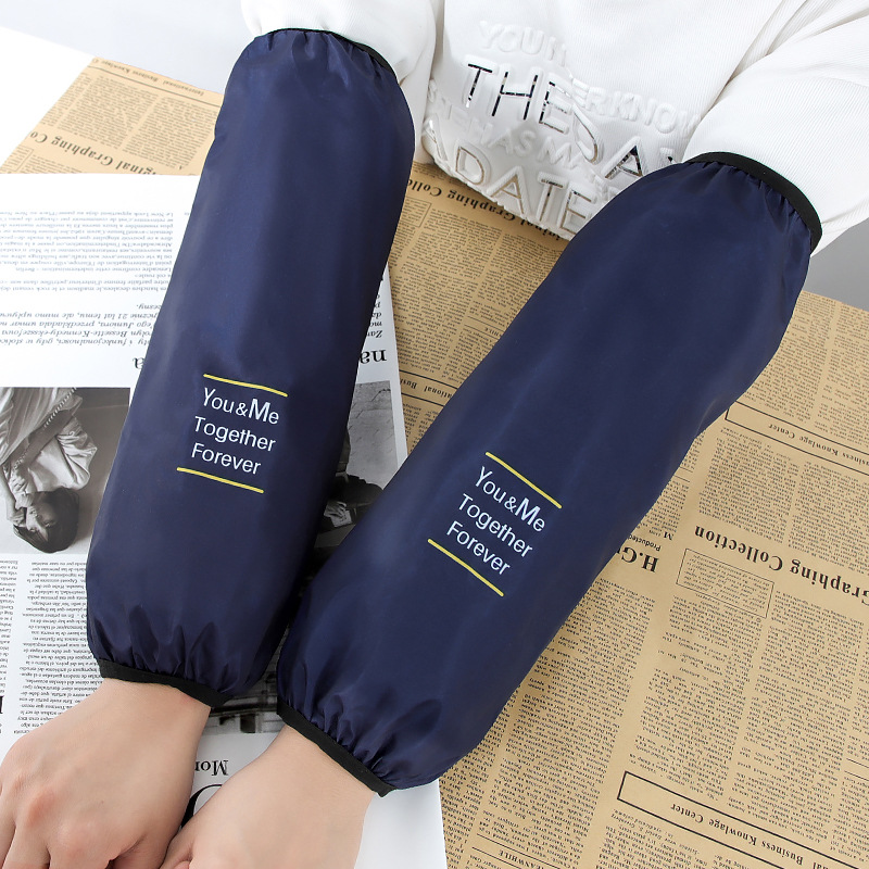 Picture of Lengthened extra large waterproof oil-proof oversleeve for men and women autumn and winter household kitchen hand sleeve head adult work sleeve
