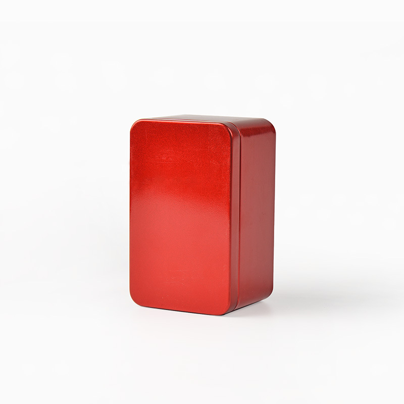 Picture of Iron Box Rectangular Cookie Biscuit Silver Tinplate Food Packaging Empty Box Iron Can Frosted Metal Gift Box